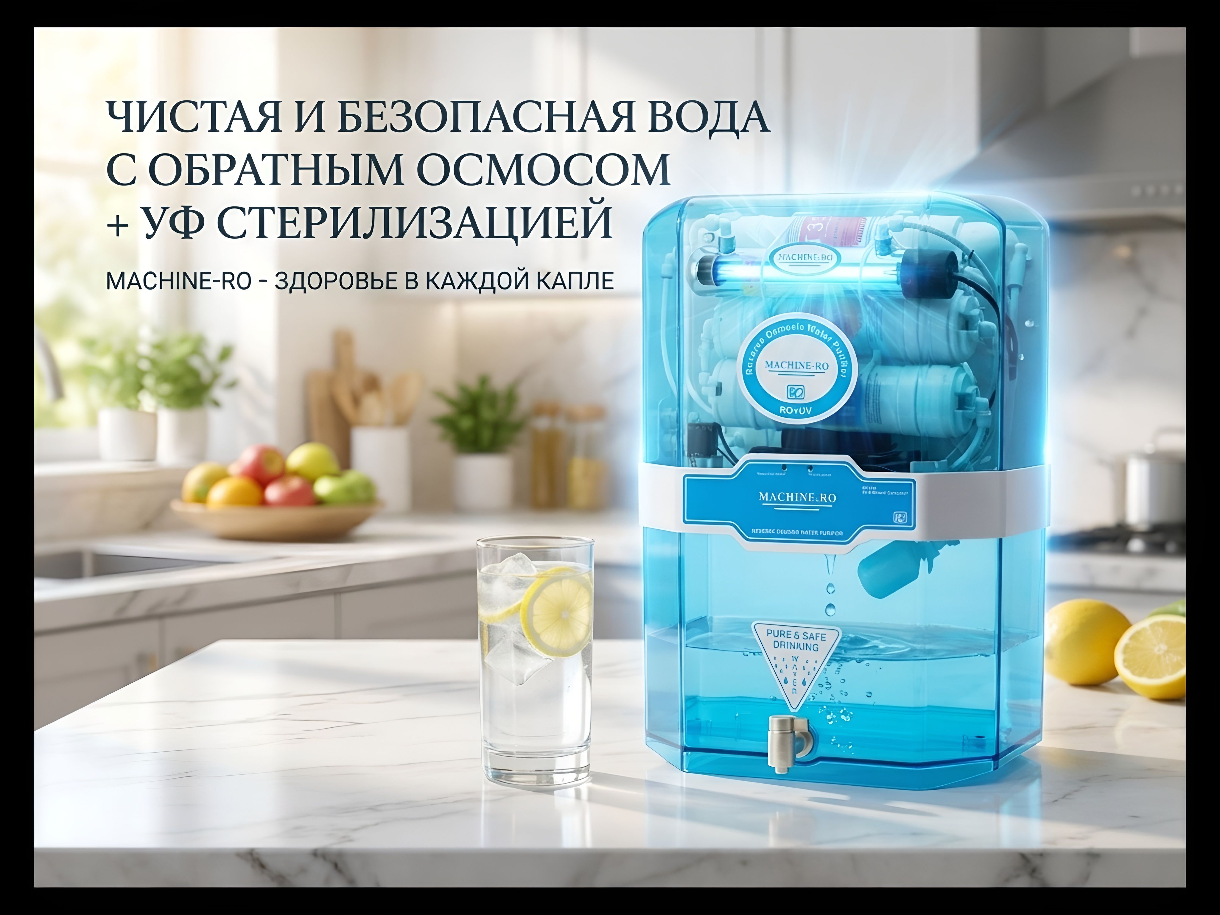 Фильтр для воды с обратным осмосом, 15 л/ч 1